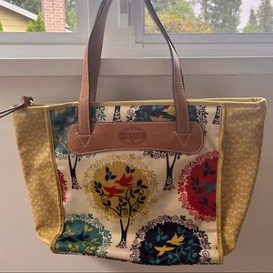 Fossil PVC coated tote